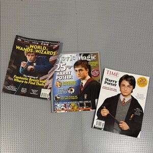 Harry Potter Magazine Bundle - TIME, Movie Magic, Wands & Wizards